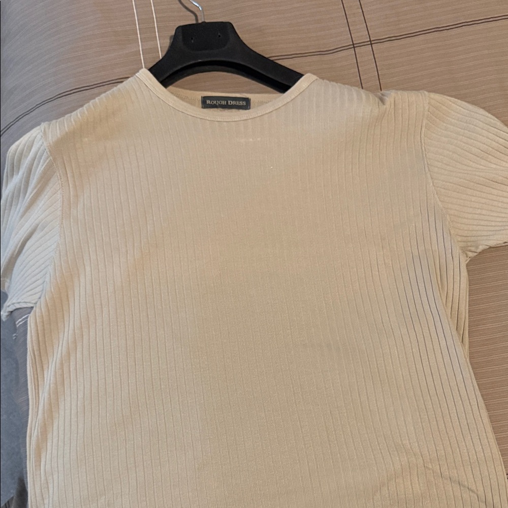 Cream Short Sleeve Tee